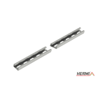 HERMI - Profilschiene, 21x41x3000 t=2,0mm gelocht Stahl bandverzinkt