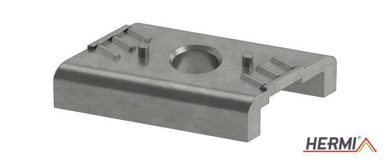 HERMI - Gewindeplatte, M10 für Profilschiene Breite 41 mm