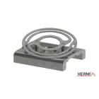 HERMI - Gewindeplatte, Außengewinndeanschluss M10 für Profilschiene Breite 41 mm