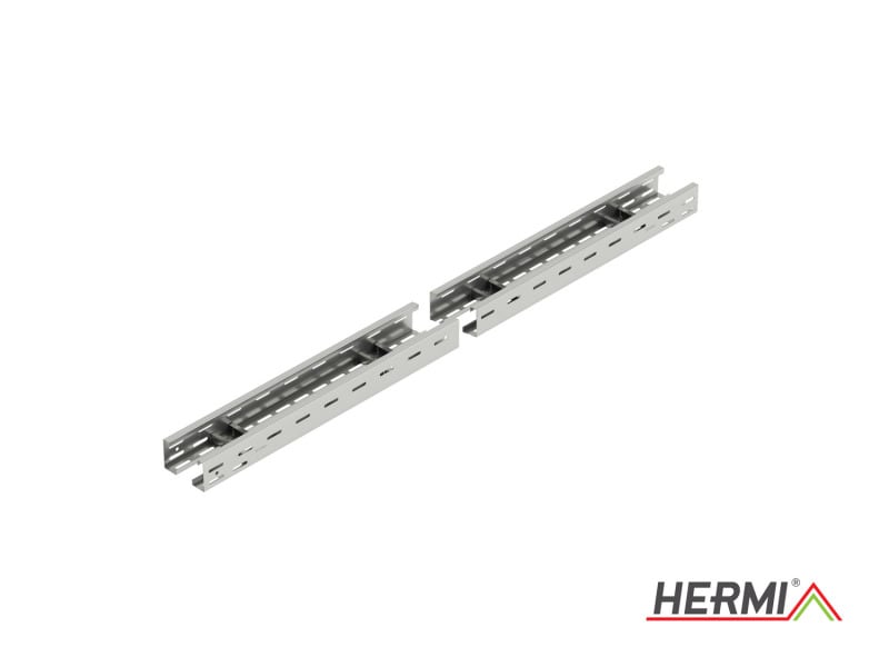 HERMI - Kabelleiter, 60x100x3000 t=1,0mm gelocht genietet Stahl bandverzinkt