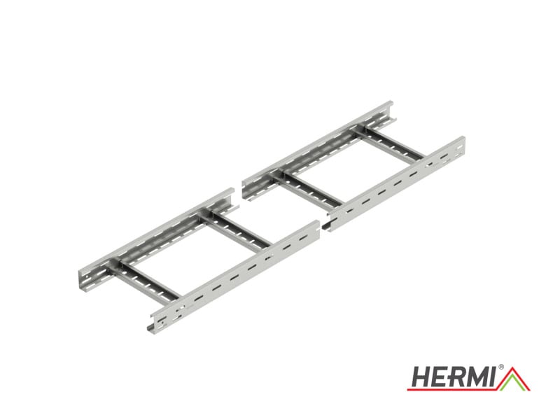 HERMI - Kabelleiter, 60x300x3000 t=1,5mm gelocht genietet Stahl bandverzinkt