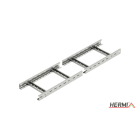 HERMI - Kabelleiter, 60x300x3000 t=1,5mm gelocht genietet säurebeständiger Edelstahl