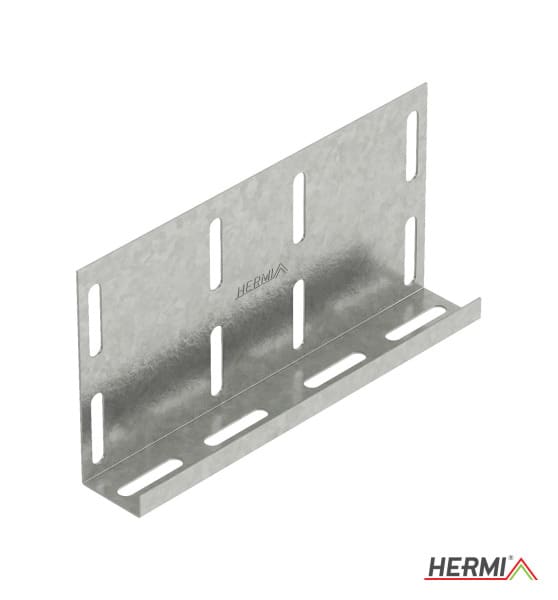 HERMI - Längsverbinder, 100 für Kabelleitern mit Seitenhöhe 100 mm Stahl bandverzinkt