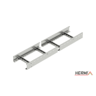 HERMI - Kabelleiter, 100x100x3000 t=1,5mm gelocht genietet Stahl feuerverzinkt