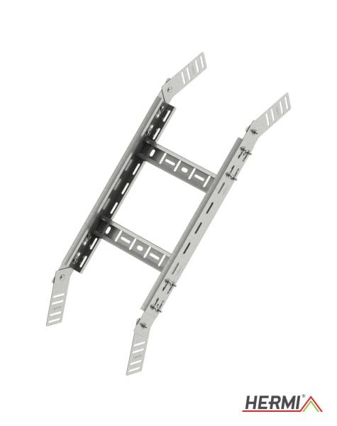 HERMI - Gelenkbogen, 60x100 vertikal verstellbar für Kabelrinnen mit Seitenhöhe 60 mm