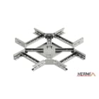 HERMI - Kreuzung, 60x100 für Kabelleitern m. Seitenhöhe 60mm Stahl bandverzinkt