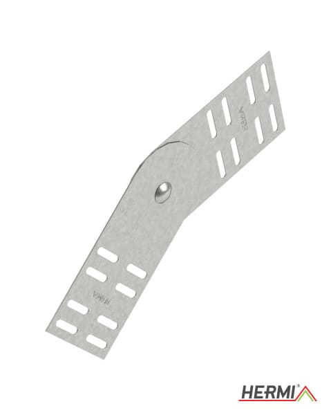 HERMI - Gelenkverbinder, 100mm vertikal schraubar für Kabelleitern mit Seitenhöhe 100mm