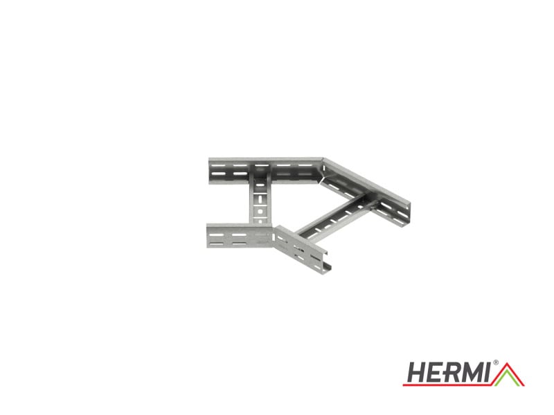 HERMI - Bogen 45°, 60x100 für Kabelleitern mit Seitenhöhe 60 mm horizontal