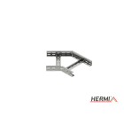 HERMI - Bogen 45°, 60x100 für Kabelleitern mit Seitenhöhe 60 mm horizontal