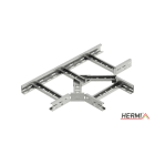 HERMI - T-Stück, 60x600 für Kabelleitern mit Seitenhöhe 60mm horizontal säureb. Edelst.