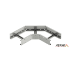 HERMI - Bogen 90°, 100x600 für Kabelleitern mit Seitenhöhe 100 mm horizontal heavy duty
