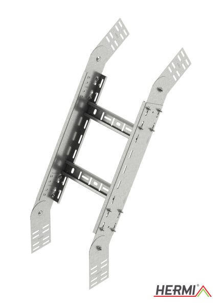 HERMI - Gelenkbogen, 100x500 vertikal verstellbar für Kabelleitern mit Seitenhöhe 100 mm