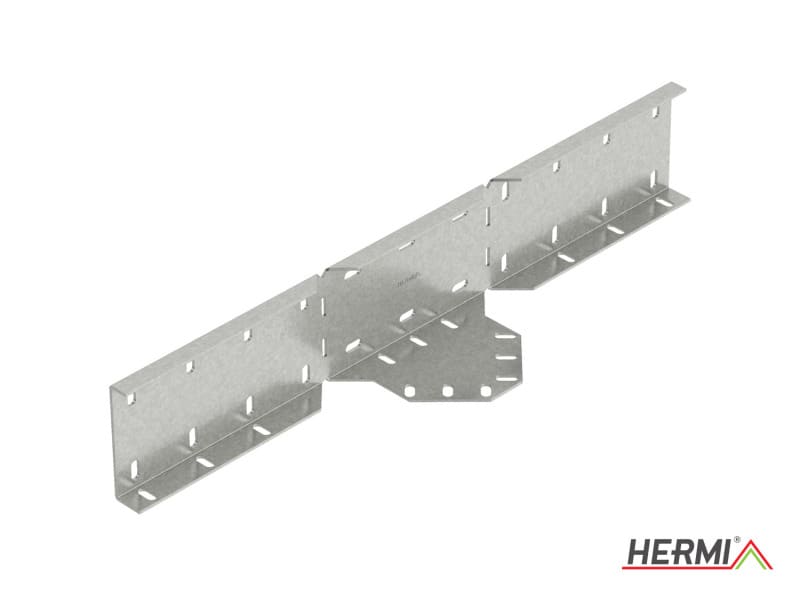 HERMI - Winkelverbinder, 100 horizontal f. Kabelleitern m. Seitenhöhe 100mm extra schwer