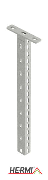 HERMI - Hängestiel, 200 mit angeschweißter Kopfplatte 145x30mm Stahl feuerverzinkt