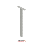 HERMI - Hängestiel, 1000 mit angeschweißter Kopfplatte 145x30mm Stahl feuerverzinkt