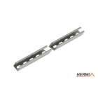 HERMI - Profilschiene, 41x41x3000 t=2,5mm gelocht Stahl feuerverzinkt