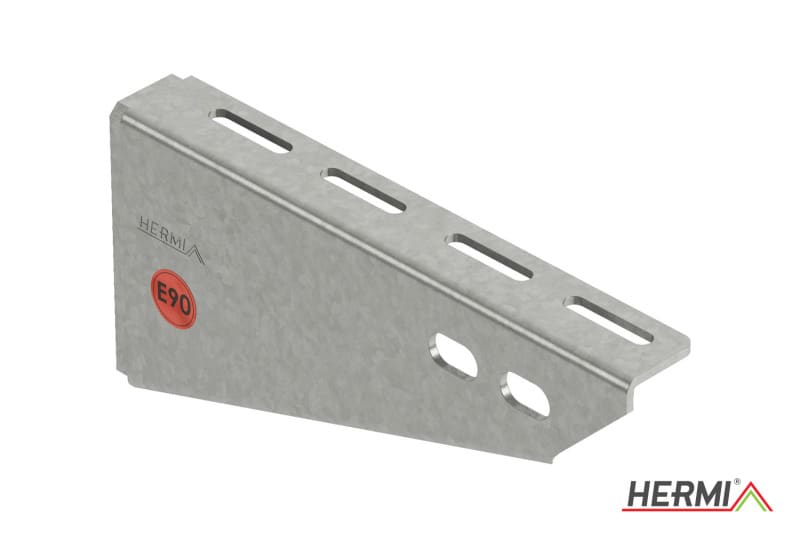 HERMI - Wandausleger, 210 geschweißt für Kabelrinnen bis max. Breite 200 mm E90