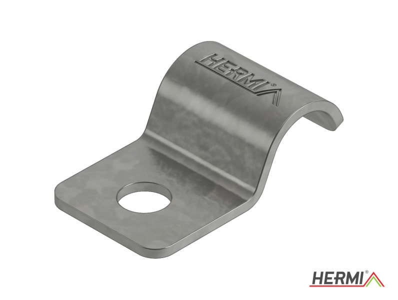 HERMI - Befestigungsschelle, Ø20-25mm einlappig für Kabel/Rohre E90 Stahl bandverzinkt