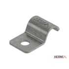 HERMI - Befestigungsschelle, Ø20-25mm einlappig für Kabel/Rohre E90 Stahl bandverzinkt