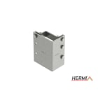 HERMI - Eckschelle, 60x60 für Vierkantpfosten Stahl bandverzinkt