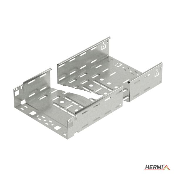 HERMI - Kabelrinne Fast Klick, 100x600x3000 t=1,0 mm Klickverbindung gelocht bandverz.