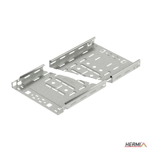 HERMI - Kabelrinne Fast Klick, 40x100x3000 t=0,6mm Klickverbindung gelocht bandverzinkt