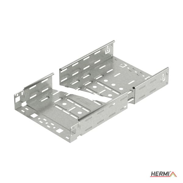 HERMI - Kabelrinne Fast Klick, 80x600x3000 t=0,90mm Klickverbindung gelocht bandverz.