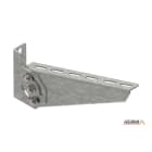 HERMI - Wandausleger, 210 verstellbar 135° f. Kabelrinnen bis Breite 200mm bandverzinkt