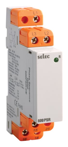SELEC - Drehstom-Phasenfolge, -ausfall, -symmetrie, ON-Led
