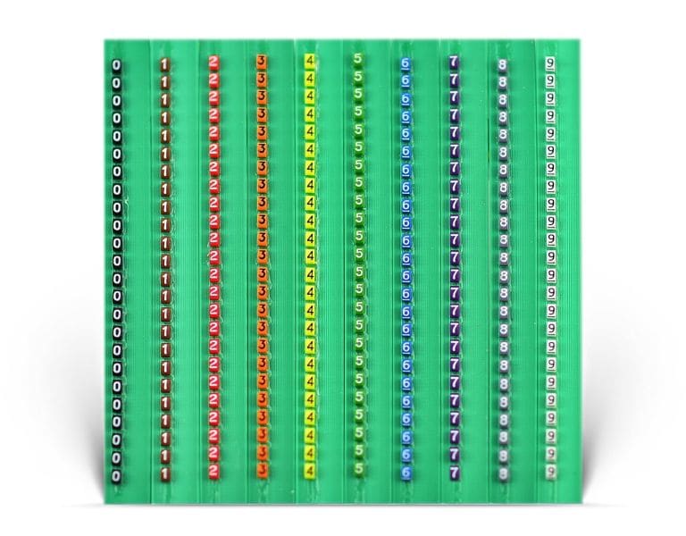 GRAFOPLAST - Stab Medium C.Code 0-9 50 st