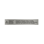 GRAFOPLAST - Klebe Typenschild PVC 500x80 Grau
