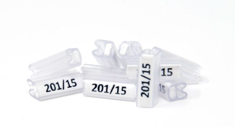 GRAFOPLAST - kennzeichnungsträger soft L=10 mm Ø=4÷7 MC= 3000 st
