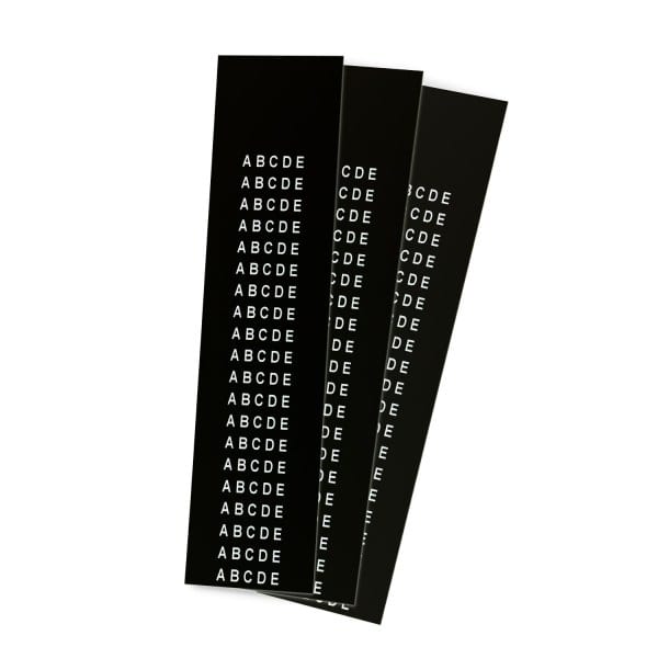 GRAFOPLAST - Schilder PVC 10X6 Schwarz 2200st