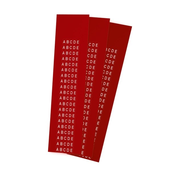 GRAFOPLAST - Schilder PVC 10X6 Rot 2200st