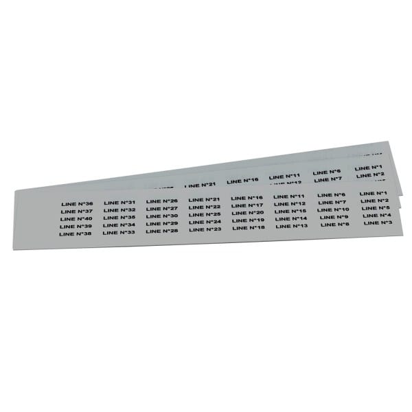 GRAFOPLAST - Schilder PVC 27X8 Grau