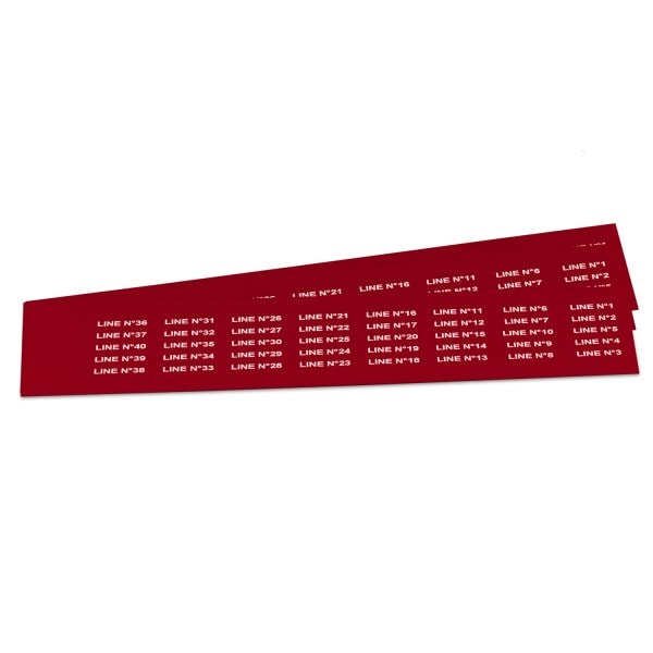 GRAFOPLAST - Schilder PVC 27X8 Rot