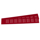 GRAFOPLAST - Schilder PVC 27X8 Rot