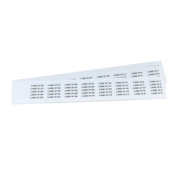 GRAFOPLAST - Schilder PVC 27X8 Weiss