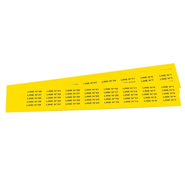 GRAFOPLAST - Schilder PVC 27X8 Gelb
