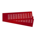 GRAFOPLAST - Schilder PVC 20X9 Rot