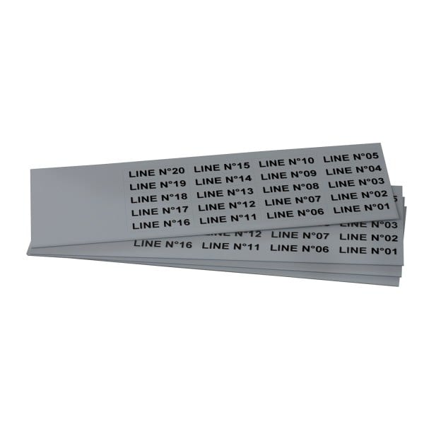 GRAFOPLAST - Schilder PVC 35X9 Grau