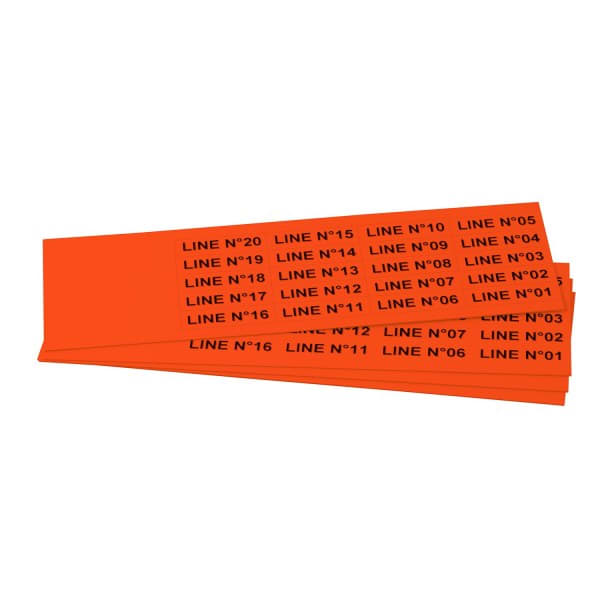 GRAFOPLAST - Schilder PVC 35X9 Orange