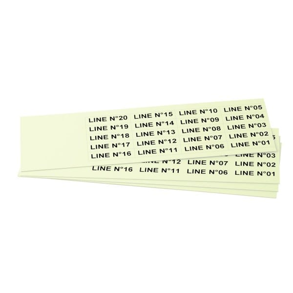 GRAFOPLAST - Schilder PVC 35X9 Fluo