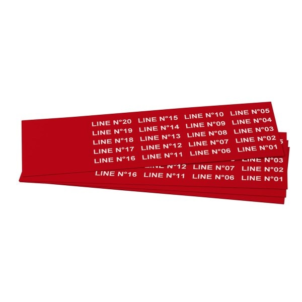 GRAFOPLAST - Schilder PVC 35X9 Rot