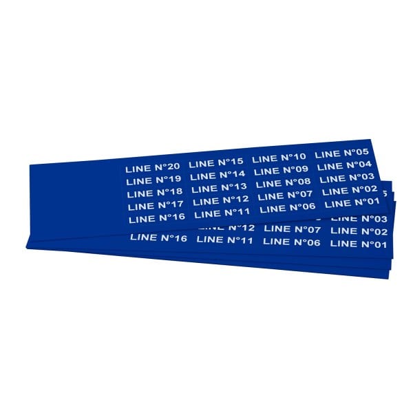 GRAFOPLAST - Schilder PVC 35X9 Blau