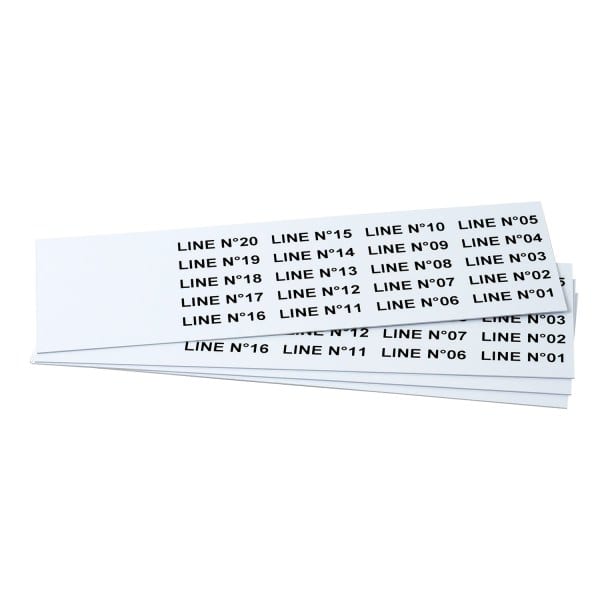 GRAFOPLAST - Schilder PVC 35X9 Weiss