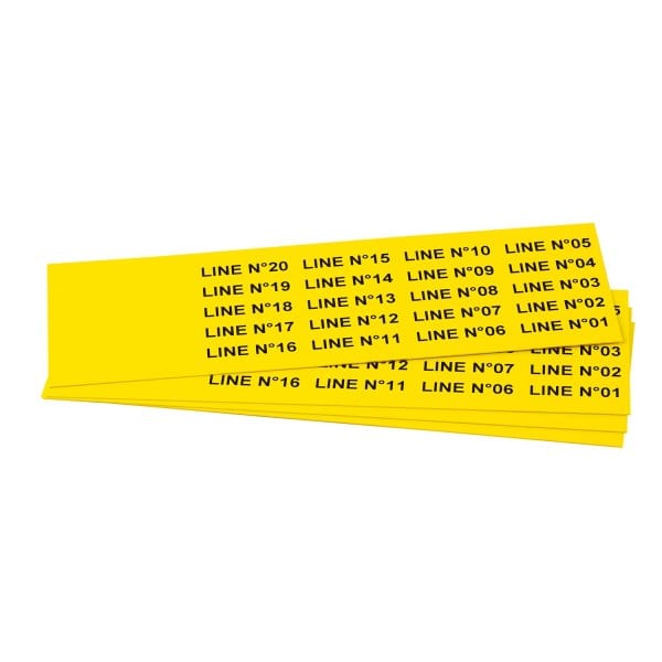 GRAFOPLAST - Schilder PVC 35X9 Gelb