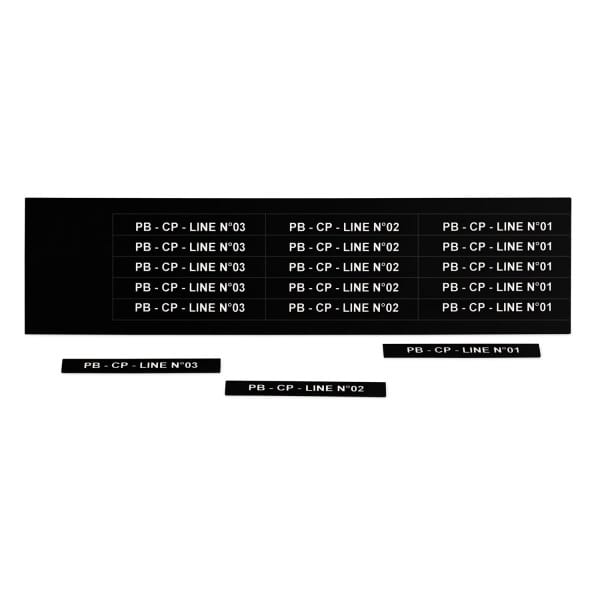 GRAFOPLAST - Schilder PVC 67X9 Schwarz