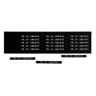 GRAFOPLAST - Schilder PVC 67X9 Schwarz