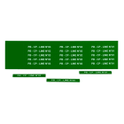 GRAFOPLAST - Schilder PVC 67X9 Grün